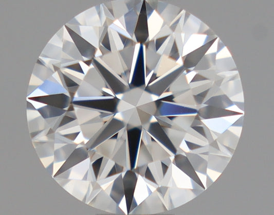 Natural Mined ROUND Diamond - 0.61 Carats, F Color, VVS2 Clarity - Timeless Beauty and Exceptional Brilliance - GIA Certified