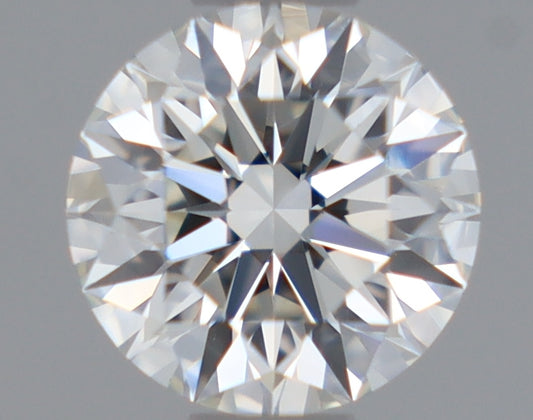 Natural Mined ROUND Diamond - 0.5 Carats, H Color, VVS2 Clarity - Timeless Beauty and Exceptional Brilliance - GIA Certified