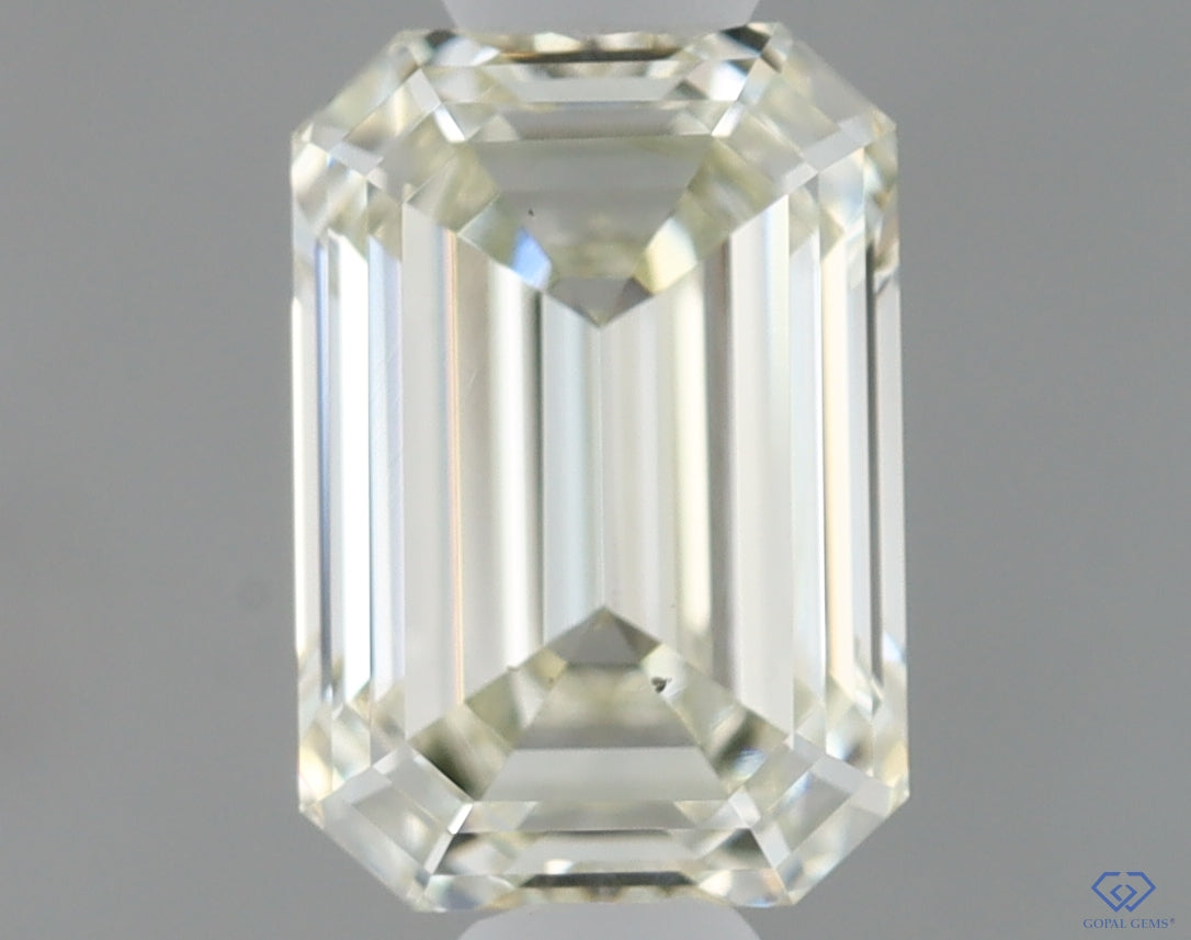 Natural Mined EMERALD Diamond - 0.71 Carats, M Color, VS2 Clarity - Timeless Beauty and Exceptional Brilliance - GIA Certified