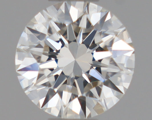 Natural Mined ROUND Diamond - 0.4 Carats, F Color, VS2 Clarity - Timeless Beauty and Exceptional Brilliance - GIA Certified