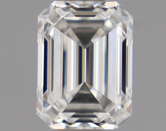 Natural Mined EMERALD Diamond - 0.7 Carats, F Color, VVS2 Clarity - Timeless Beauty and Exceptional Brilliance - GIA Certified