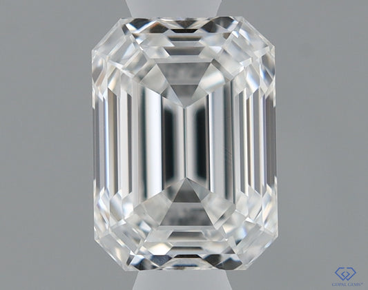 Natural Mined EMERALD Diamond - 0.63 Carats, F Color, VVS1 Clarity - Timeless Beauty and Exceptional Brilliance - GIA Certified