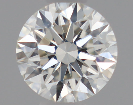 Natural Mined ROUND Diamond - 0.38 Carats, I Color, VVS1 Clarity - Timeless Beauty and Exceptional Brilliance - GIA Certified