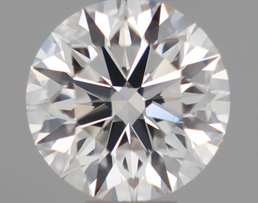 Natural Mined ROUND Diamond - 0.35 Carats, F Color, VVS2 Clarity - Timeless Beauty and Exceptional Brilliance - GIA Certified