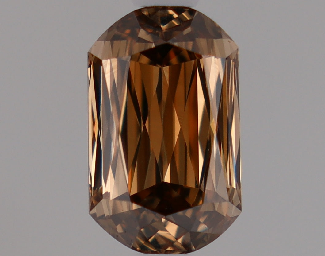 Natural Mined Cushion Diamond - 0.84 Carats, Fancy Brown Color, VVS2 Clarity - Timeless Beauty and Exceptional Brilliance - Non-Certified