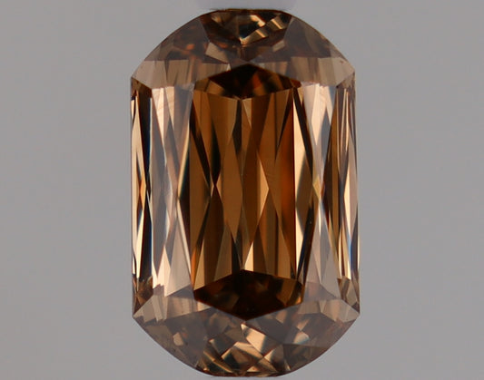 Natural Mined Cushion Diamond - 0.84 Carats, Fancy Brown Color, VVS2 Clarity - Timeless Beauty and Exceptional Brilliance - Non-Certified