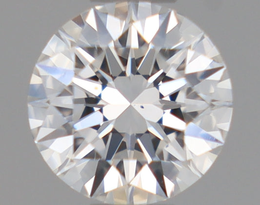 Natural Mined ROUND Diamond - 0.4 Carats, D Color, VS2 Clarity - Timeless Beauty and Exceptional Brilliance - GIA Certified