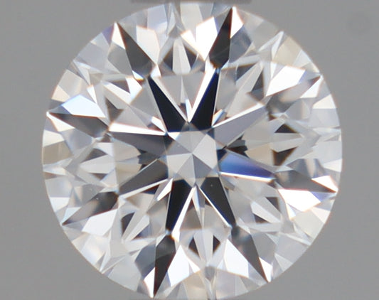 Natural Mined ROUND Diamond - 0.5 Carats, D Color, VVS1 Clarity - Timeless Beauty and Exceptional Brilliance - GIA Certified