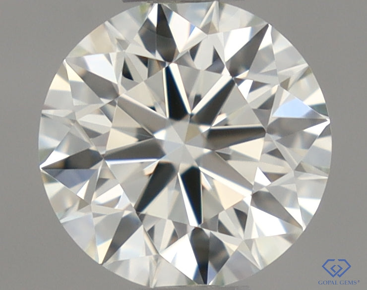Natural Mined ROUND Diamond - 0.45 Carats, L Color, VVS2 Clarity - Timeless Beauty and Exceptional Brilliance - GIA Certified
