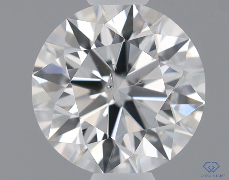 Natural Mined ROUND Diamond - 0.45 Carats, F Color, SI2 Clarity - Timeless Beauty and Exceptional Brilliance - GIA Certified