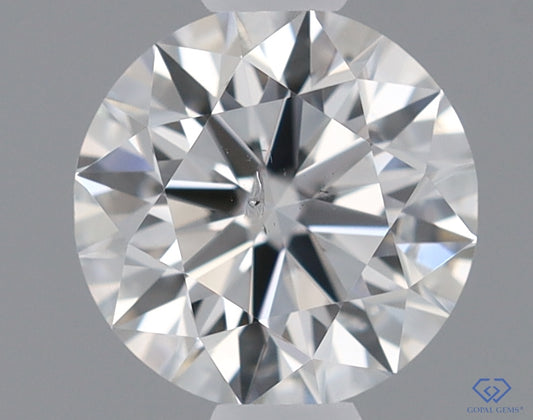 Natural Mined ROUND Diamond - 0.45 Carats, F Color, SI2 Clarity - Timeless Beauty and Exceptional Brilliance - GIA Certified