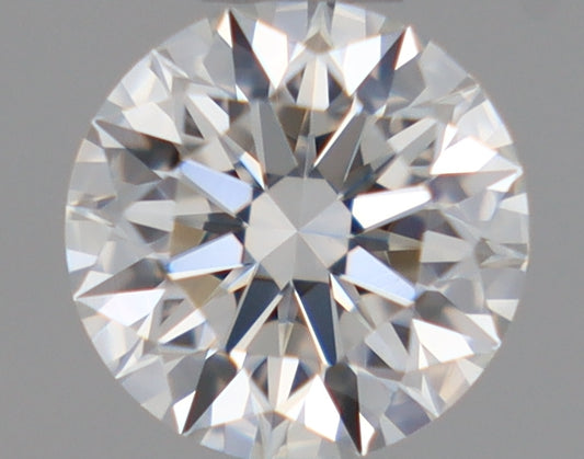Natural Mined ROUND Diamond - 0.39 Carats, F Color, VS2 Clarity - Timeless Beauty and Exceptional Brilliance - GIA Certified