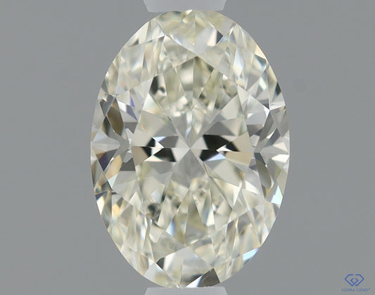 Natural Mined OVAL Diamond - 0.61 Carats, K Color, VS1 Clarity - Timeless Beauty and Exceptional Brilliance - IGI Certified