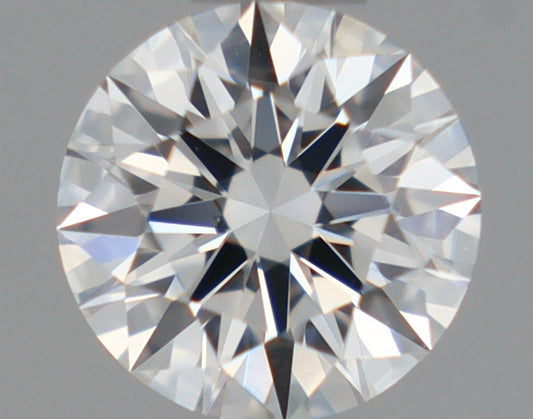 Natural Mined ROUND Diamond - 0.41 Carats, F Color, VVS2 Clarity - Timeless Beauty and Exceptional Brilliance - GIA Certified