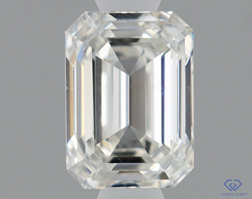Natural Mined EMERALD Diamond - 0.59 Carats, I Color, VS2 Clarity - Timeless Beauty and Exceptional Brilliance - GIA Certified