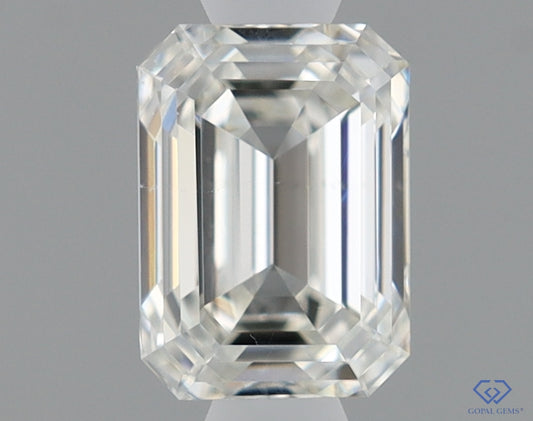 Natural Mined EMERALD Diamond - 0.59 Carats, I Color, VS2 Clarity - Timeless Beauty and Exceptional Brilliance - GIA Certified