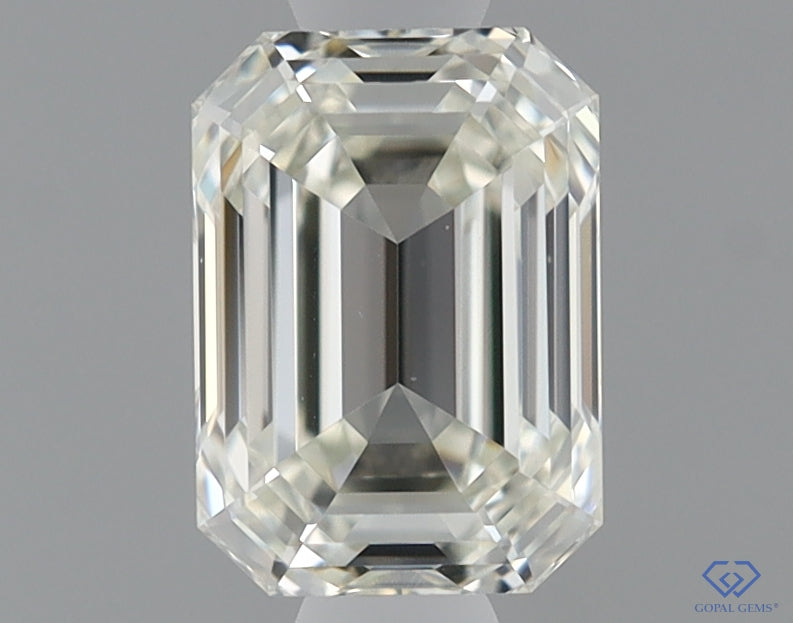 Natural Mined EMERALD Diamond - 0.72 Carats, L Color, IF Clarity - Timeless Beauty and Exceptional Brilliance - GIA Certified