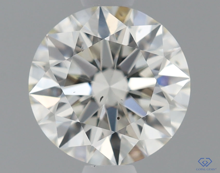 Natural Mined ROUND Diamond - 0.91 Carats, J Color, VS2 Clarity - Timeless Beauty and Exceptional Brilliance - GIA Certified