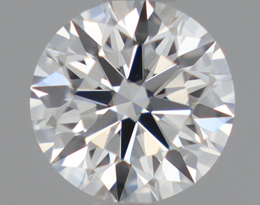 Natural Mined ROUND Diamond - 0.43 Carats, F Color, VVS2 Clarity - Timeless Beauty and Exceptional Brilliance - GIA Certified