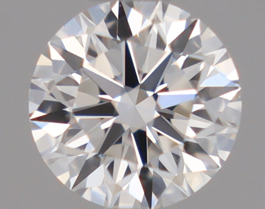 Natural Mined ROUND Diamond - 0.37 Carats, F Color, VVS2 Clarity - Timeless Beauty and Exceptional Brilliance - GIA Certified
