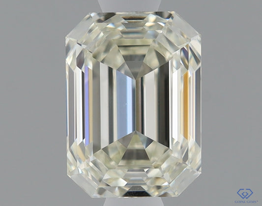Natural Mined EMERALD Diamond - 0.93 Carats, K Color, VVS2 Clarity - Timeless Beauty and Exceptional Brilliance - IGI Certified