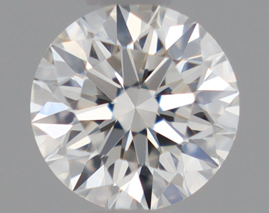 Natural Mined ROUND Diamond - 0.36 Carats, F Color, VVS1 Clarity - Timeless Beauty and Exceptional Brilliance - GIA Certified