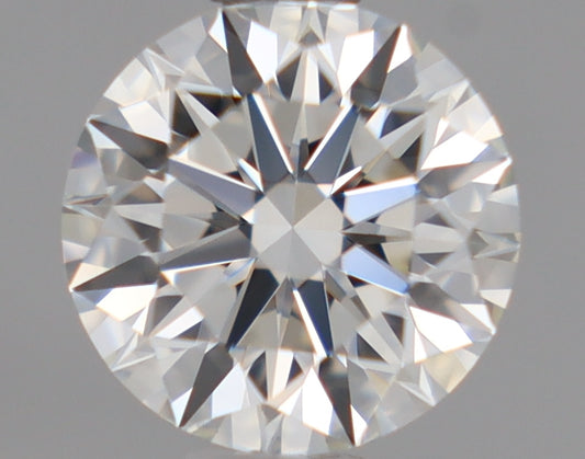 Natural Mined ROUND Diamond - 0.6 Carats, H Color, VVS2 Clarity - Timeless Beauty and Exceptional Brilliance - GIA Certified