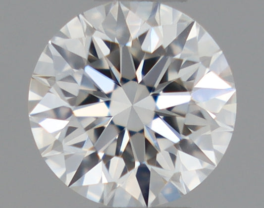 Natural Mined ROUND Diamond - 0.34 Carats, F Color, VVS2 Clarity - Timeless Beauty and Exceptional Brilliance - GIA Certified