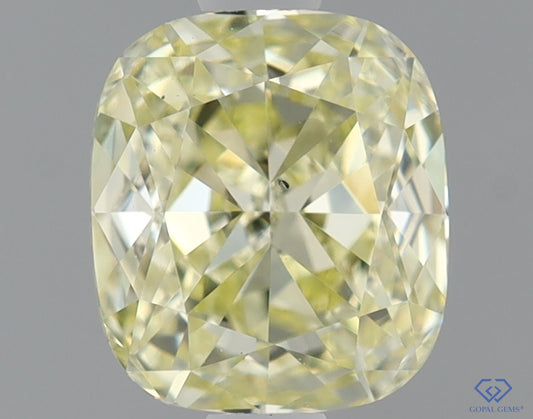 Natural Mined CUSHION Diamond - 1.18 Carats, Y-Z Color, VS2 Clarity - Timeless Beauty and Exceptional Brilliance - GIA Certified