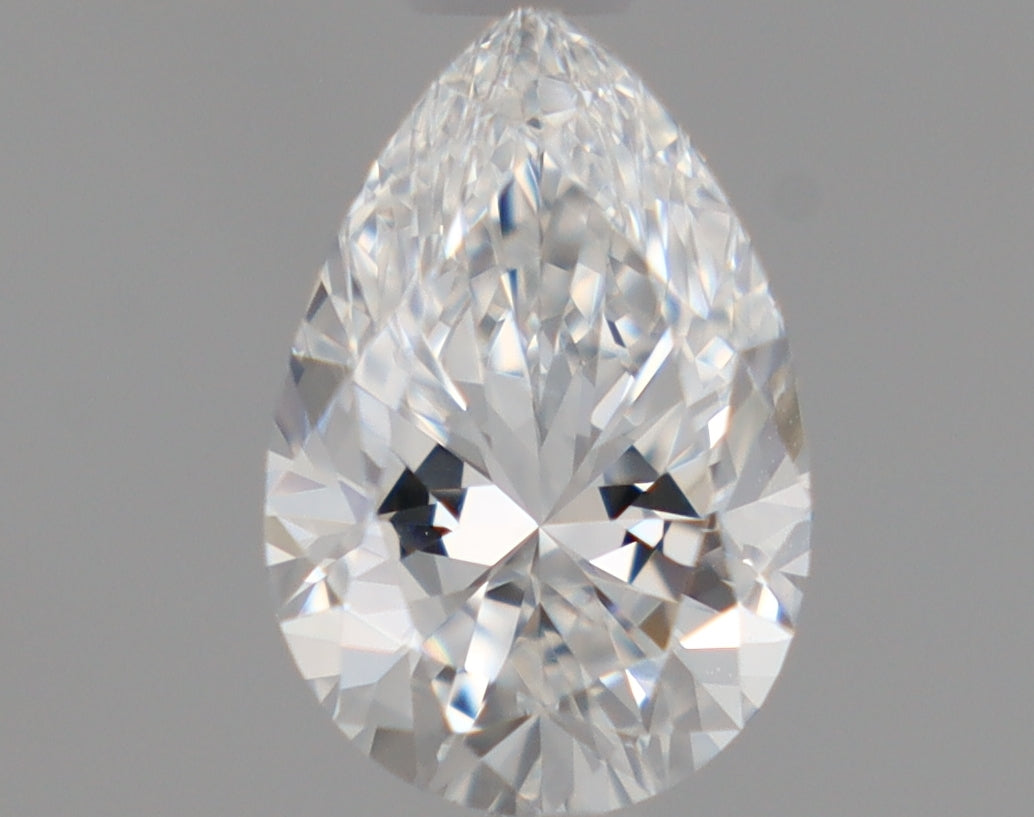 Natural Mined PEAR Diamond - 0.5 Carats, E Color, VS1 Clarity - Timeless Beauty and Exceptional Brilliance - GIA Certified