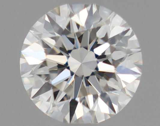 Natural Mined ROUND Diamond - 0.32 Carats, H Color, VVS2 Clarity - Timeless Beauty and Exceptional Brilliance - GIA Certified