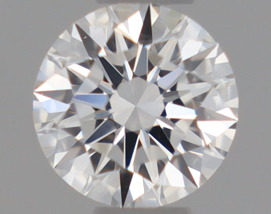 Natural Mined ROUND Diamond - 0.3 Carats, F Color, VVS2 Clarity - Timeless Beauty and Exceptional Brilliance - GIA Certified