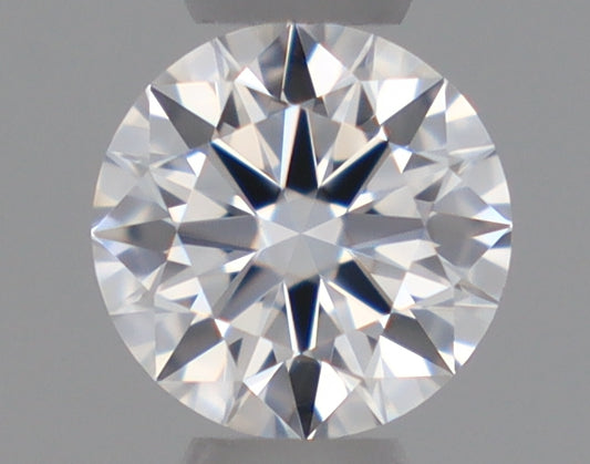 Natural Mined ROUND Diamond - 0.25 Carats, D Color, VVS2 Clarity - Timeless Beauty and Exceptional Brilliance - GIA Certified