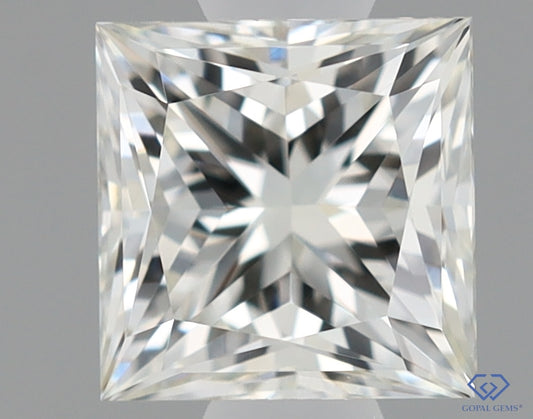 Natural Mined PRINCESS Diamond - 0.51 Carats, K Color, VVS2 Clarity - Timeless Beauty and Exceptional Brilliance - GIA Certified