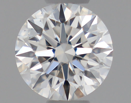 Natural Mined ROUND Diamond - 0.37 Carats, F Color, VVS2 Clarity - Timeless Beauty and Exceptional Brilliance - GIA Certified