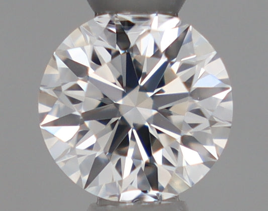 Natural Mined ROUND Diamond - 0.27 Carats, F Color, VVS2 Clarity - Timeless Beauty and Exceptional Brilliance - GIA Certified