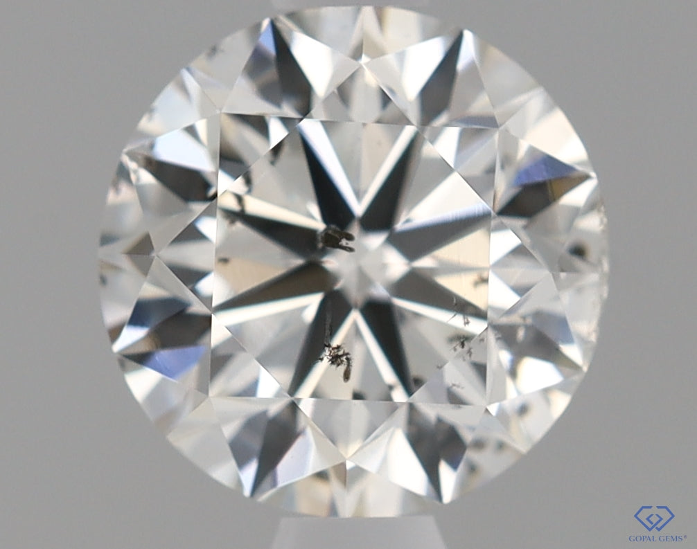 Natural Mined ROUND Diamond - 1.0 Carats, H Color, I1 Clarity - Timeless Beauty and Exceptional Brilliance - GIA Certified