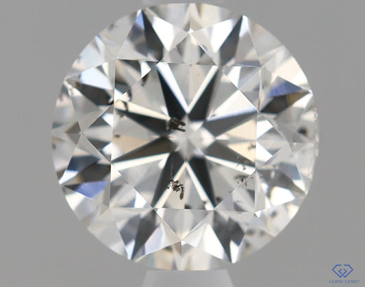 Natural Mined ROUND Diamond - 1.0 Carats, H Color, I1 Clarity - Timeless Beauty and Exceptional Brilliance - GIA Certified