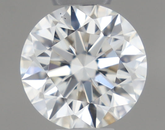 Natural Mined ROUND Diamond - 0.34 Carats, H Color, VS2 Clarity - Timeless Beauty and Exceptional Brilliance - GIA Certified