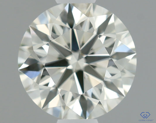 Natural Mined ROUND Diamond - 0.6 Carats, M Color, VVS2 Clarity - Timeless Beauty and Exceptional Brilliance - GIA Certified