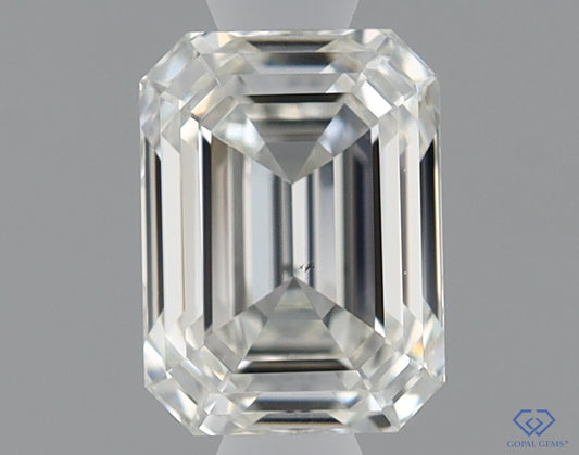 Natural Mined EMERALD Diamond - 0.72 Carats, I Color, VS1 Clarity - Timeless Beauty and Exceptional Brilliance - GIA Certified