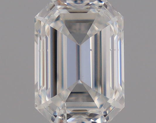 Natural Mined EMERALD Diamond - 0.53 Carats, F Color, I1 Clarity - Timeless Beauty and Exceptional Brilliance - GIA Certified