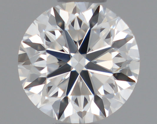 Natural Mined ROUND Diamond - 0.5 Carats, F Color, VVS2 Clarity - Timeless Beauty and Exceptional Brilliance - GIA Certified