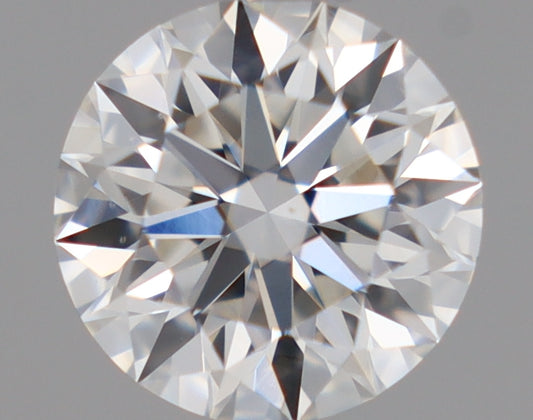 Natural Mined ROUND Diamond - 0.61 Carats, F Color, VS2 Clarity - Timeless Beauty and Exceptional Brilliance - GIA Certified