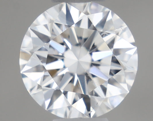 Natural Mined ROUND Diamond - 0.35 Carats, D Color, SI1 Clarity - Timeless Beauty and Exceptional Brilliance - GIA Certified