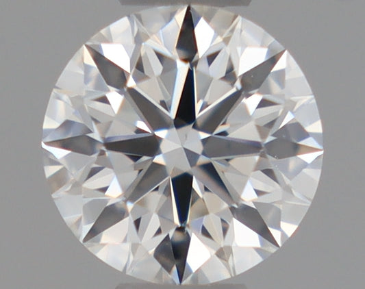 Natural Mined ROUND Diamond - 0.35 Carats, F Color, VS2 Clarity - Timeless Beauty and Exceptional Brilliance - GIA Certified