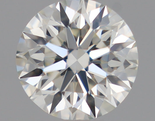 Natural Mined ROUND Diamond - 0.46 Carats, J Color, VVS2 Clarity - Timeless Beauty and Exceptional Brilliance - GIA Certified