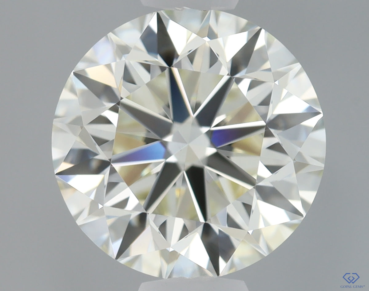 Natural Mined ROUND Diamond - 1.5 Carats, L Color, VVS2 Clarity - Timeless Beauty and Exceptional Brilliance - GIA Certified