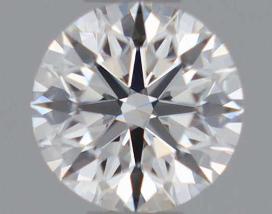 Natural Mined ROUND Diamond - 0.34 Carats, H Color, VVS1 Clarity - Timeless Beauty and Exceptional Brilliance - GIA Certified