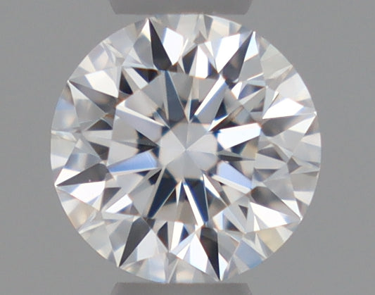 Natural Mined ROUND Diamond - 0.26 Carats, D Color, VVS2 Clarity - Timeless Beauty and Exceptional Brilliance - GIA Certified